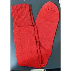 Kit com 2 pares de Meia Vermelha cano longo Militar Segurança Bombeiro Coturno Bota Vermelho Verde Preto