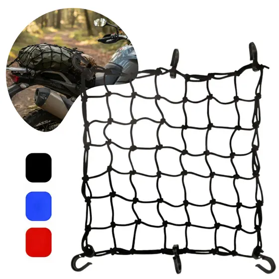 Rede Elástica Moto e Bike Bagageiro Aranha Redinha G 50 x 50