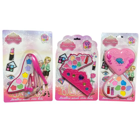 Estojo Maquiagem Para Boneca Infantil Sombra E Batom Com Aplicador