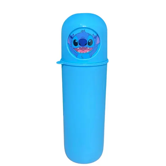 Case Porta Escova Azul Do Stich Lucido Divertido De Plástico Multiuso