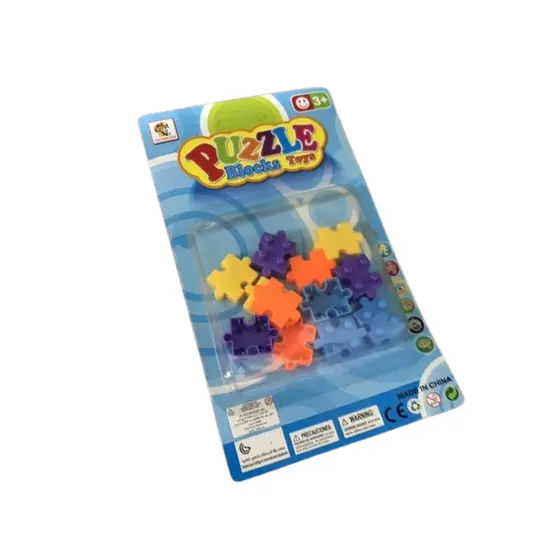 Mini Bloco de Montar Brinquedo Quebra-Cabeça de Plástico 11 Peças