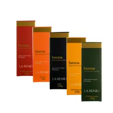 Henna La Benig Alta Fixação Profissional 1,25g ou Refil 2,5g