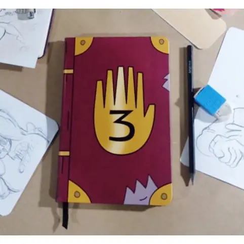 Caderno SKETCHBOOK  Gravity Falls para desenho e anotações
