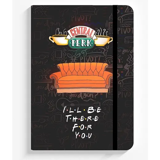 Caderno SKETCHBOOK Friends para desenhar ou anotações 21x14cm capa dura