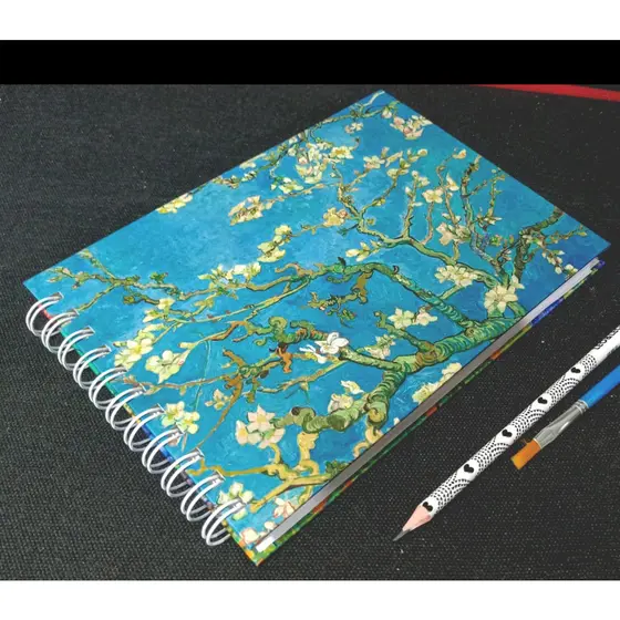 Caderno sketchbook dupla capa dura -  para aquarela-  caderno de desenho
