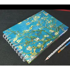 Caderno sketchbook dupla capa dura -  para aquarela-  caderno de desenho