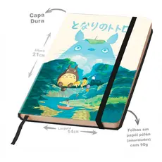 Caderno Sketchbook ou de anotação Capa dura GRANDE 21X14cm tema Totoro