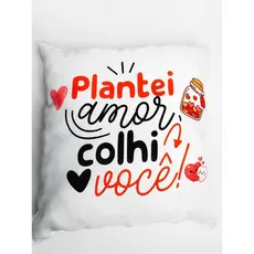 Almofada Amor E carinho 30x30cm | Casal Apaixonado, Céu Noturno e Romance Inesquecível
