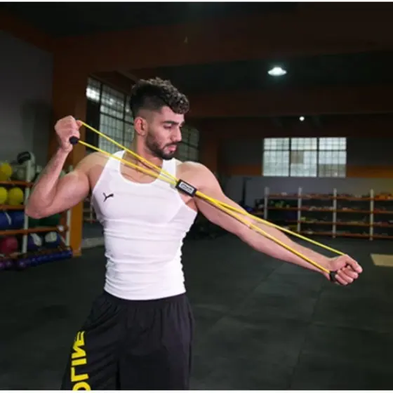 Kit 2 Elástico Model 8 Aptidão Yoga Resistência Goma Bandas De Borracha Banda Elástica Equipamentos De Fitness Expansor Treino Ginásio Exercício Trem