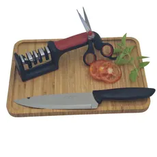 Afiador Amolador Facas e Tesouras 4 Em 1 Cozinha Prime Profissional