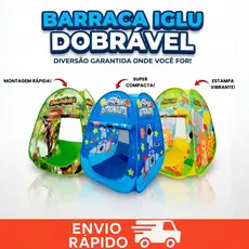 Toca Barraca Infantil Dobrável Tenda Cabana Iglu Criança Baby Modelos Divertidos DM Toys