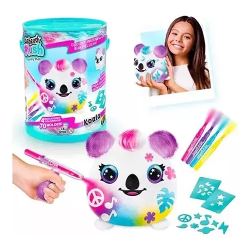 Pelúcia Koala 15 Cm  Airbrush Plush Na Lata F0110-6 Fun
