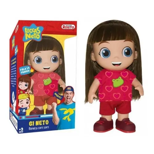 Boneca Gi Aventureira Original Fala 14 Frase Rosita