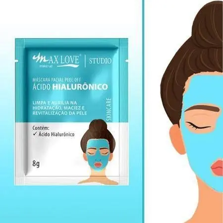 Máscara Facial Skincare Ácido Hialurônico Max Love