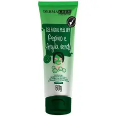 Mascara Clareadora Facial  para Peles Oleosas e Remoção de Cravos Pepino e Argila Verde Derma Chem