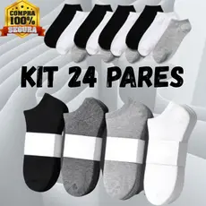 Kit  de Meias Soquetes Confortaveis Para o Dia a Dia Masculino Feminino Unissex