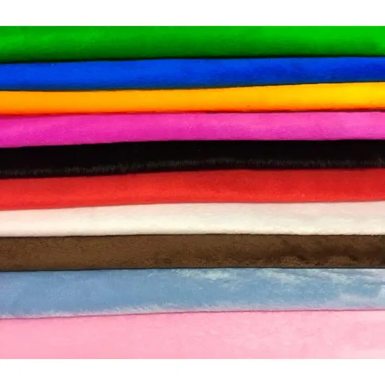 Tecido Velboa Pelúcia Soft Varias Cores Pelo Baixo 0,5x1,50m de Largura 100% Poliester PROMOÇÃO