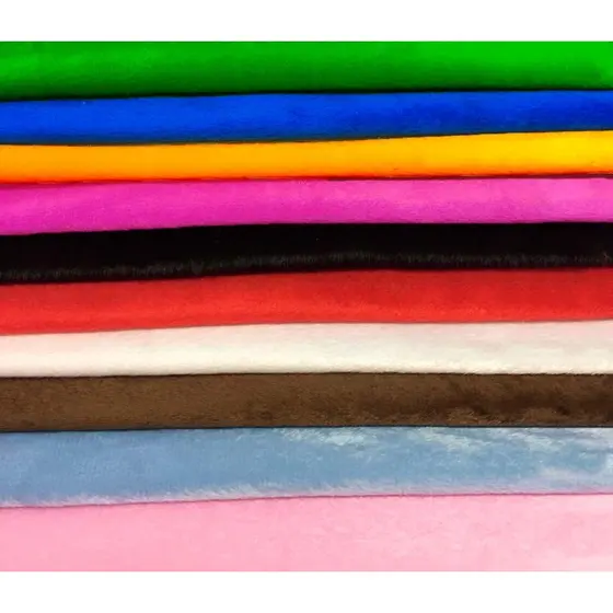 Tecido Velboa Pelúcia Soft Varias Cores Pelo Baixo 2x1,50mt 100% Poliester