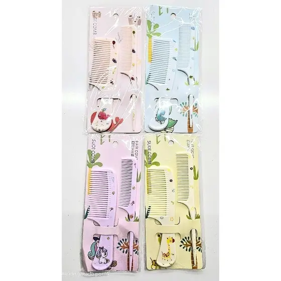 kit pentes infantis tematico brinde penteado