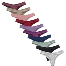 Kit Com 5 ou 10 Calcinhas Fio Duplo Conforto Levanta Bumbum  Forro em Algodão