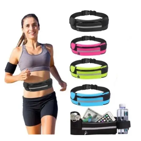 Pochete Fitness Corrida Academia Celular Bike Slim Impermeável Porta Água