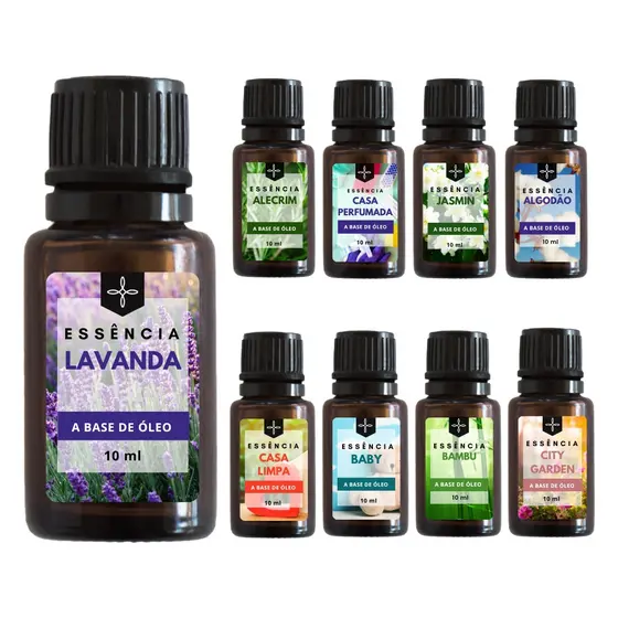 Essência a Base de Óleo para Aromatizador e Difusor Elétrico 10ml - Escolha a Sua