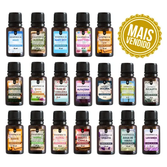 Essência para Umidificador de Ar e Difusor 15ml | Escolha a Sua