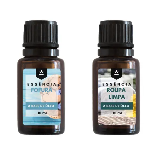 Essência Fofura e Roupa Limpa 10ml Para Aromatizador e Difusor de Ambiente 10ml - A Base de Óleo
