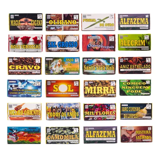 Defumador 200 Tabletes Natureza Espiritual - Kit 10 Caixas Sortidas