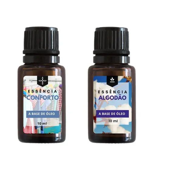 Essência Conforto e Algodão 10ml Para Aromatizador e Difusor de Ambiente 10ml - A Base de Óleo