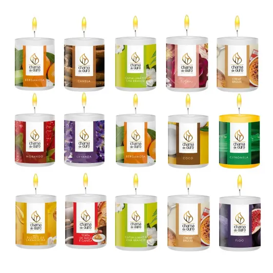 Velas Aromáticas Perfumadas Diversos Aromas - Escolha o Seu