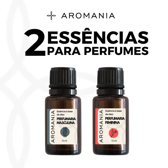 Essência Perfume Importado Concentrada 10ml | Linha Luxo Longa Duração - Kit 02 Unidades