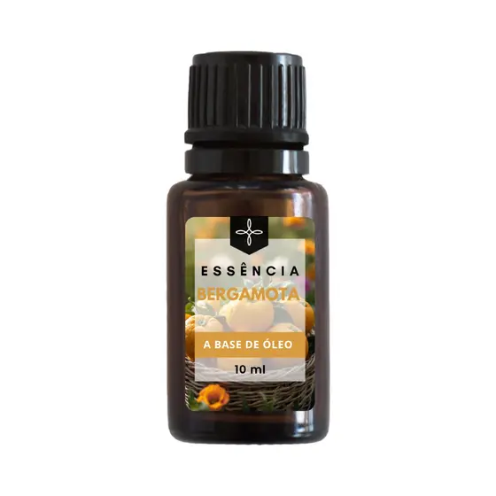 Essência Bergamota Cítrica 10ml Base Óleo Aroma Forte Duradouro para Velas Difusor e Sabonetes Artesanais