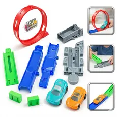 Carrinho Lançador Infantil Brinquedo Educativo Pista 360 Graus Montar Criativo