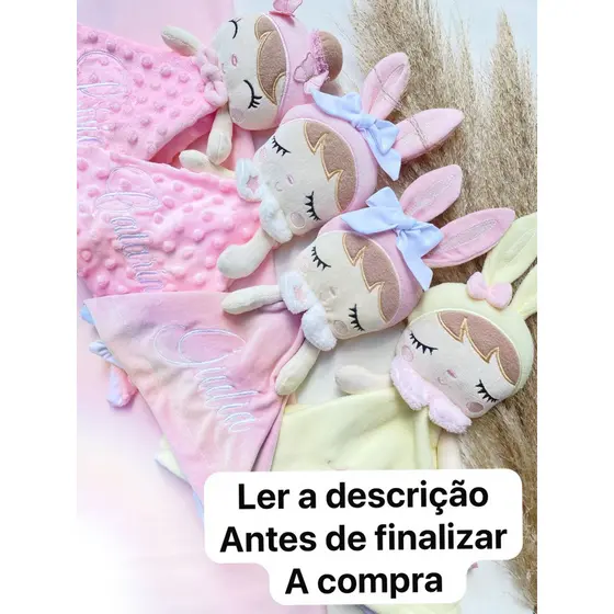 Naninhas Personalizadas com Nome em mantinha bubble / naninha / personalizados / enxoval de bebe