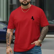 Camiseta Masculina P ao G5 Camisa em Algodão Tecido Premium Cavalo Lançamento