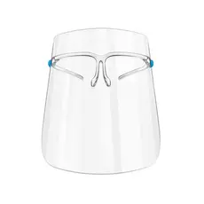 Face Shield Oculos Acrilico Máscara De Grandes Dimensões Protetor Facial Oculos Escoluros