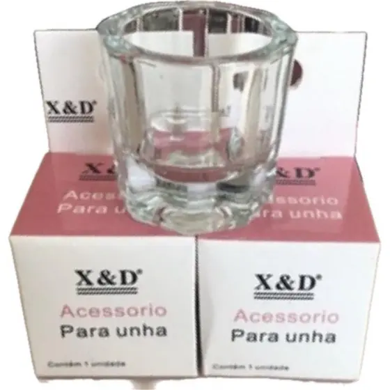 Copo Dappen Vidro Mistura Pó Liquido Monomer Acrigel Henna
