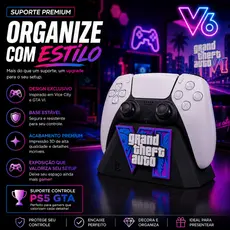 Suporte GTA VI Para Controle PS5 Gamer Decorativo