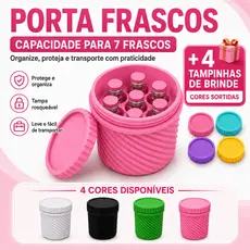Porta Frascos Peptídeos 5ml Organizador Premium Reforçado Transporte Seguro