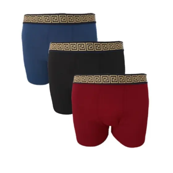 kit 3 Cuecas Boxer Masculino Linha Prêmium 95% Algodão 5% Elastano Tendências De Verão