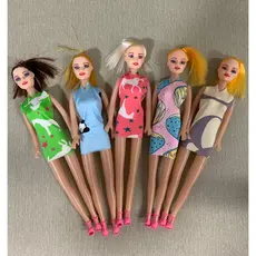 Kit Com 10 Bonecas Plastico Baratas  - Lembrancinha - Boneca Brinquedo Simples