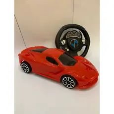 Carro de Controle Remoto Volante Vermelho Carrinho de controle remoto Com Luzes - Brinquedo - Promoçao