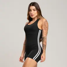 Macaquinho Fitness Feminino – Cruzado Modelador Confortável para Treino e Academia