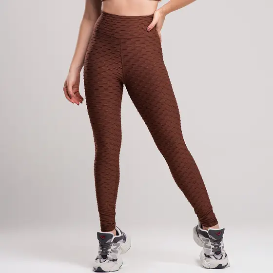 Calça Legging Fitness Feminina Bolha - Academia, Treino, Zero Transparência