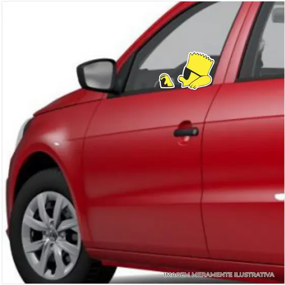 cod: BART001 - Bart Simpson - 10cm - Adesivo - Carro / Moto / Notebook / Skate