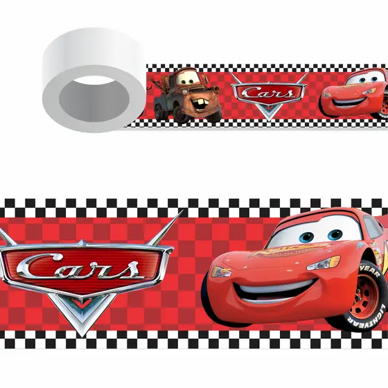 CARROS FX0.020 - Kit  Faixas Papel de Parede Border Faixa Adesiva Decoração Relâmpago