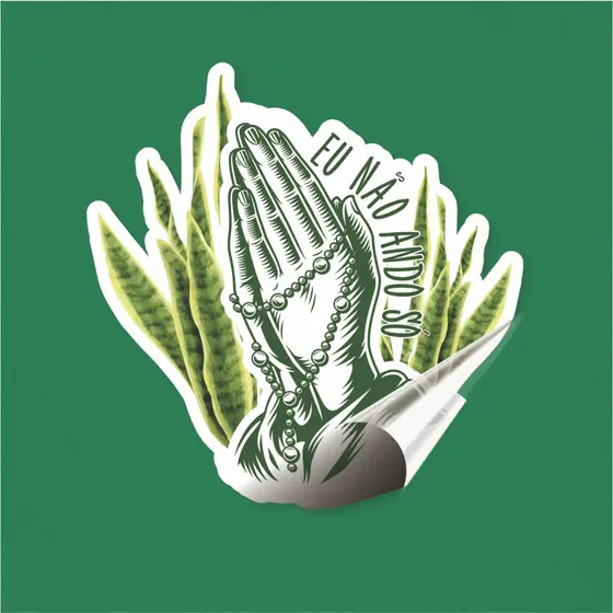 Umbanda _ Não ando só - Adesivo_ Sticker, Religião, Fé