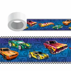 HOT WHEELS FX0.047 - FAIXA PARA QUARTO INFANTIL - carrinhos, radical, DECORAÇÃO DE QUARTO, PAREDE