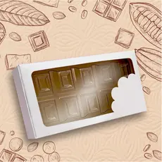 CX001 _ Caixa Barra de Chocolate Gourmet 300g - 16x8,5x3,5cm - KIT 10 UNIDADES